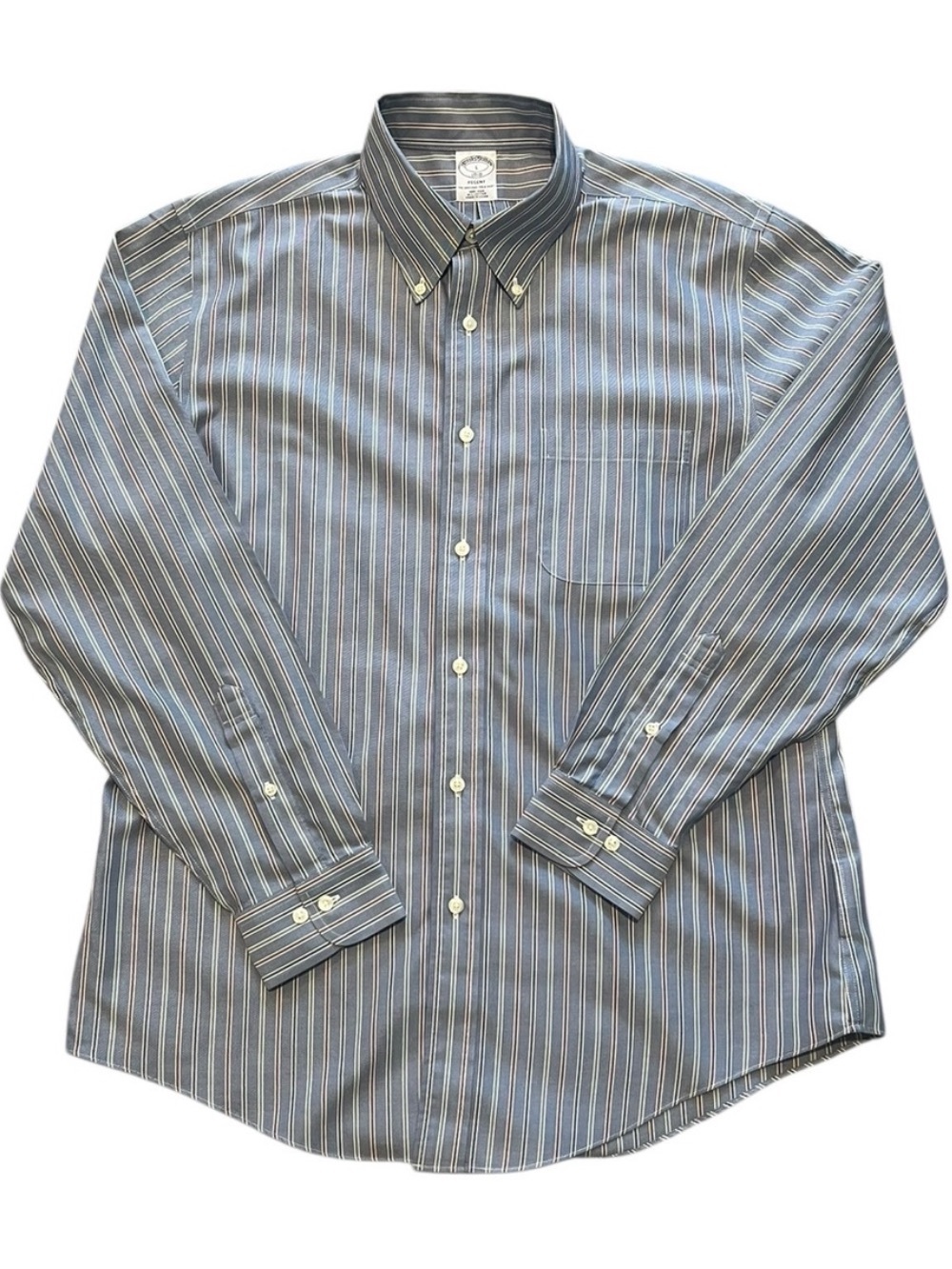 Brooks Brothers Regent Non-Iron Cotton Button Down Shirt Size L